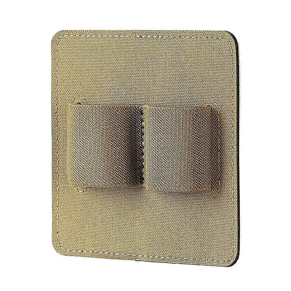 Mag Pouch 1000D Nylon Hook Backed Tactical Molle Panel Magazine Pouch Khaki With 2 Adjustable Elastic Loops