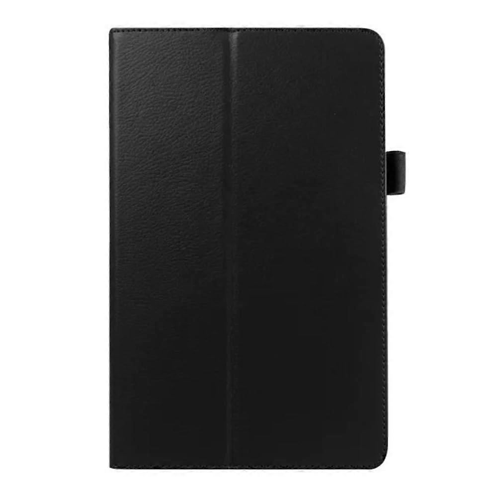 HHF TAB Leather Stand Case Screen Protector Stylus for Galaxy Tab E 9.6 (Black)
