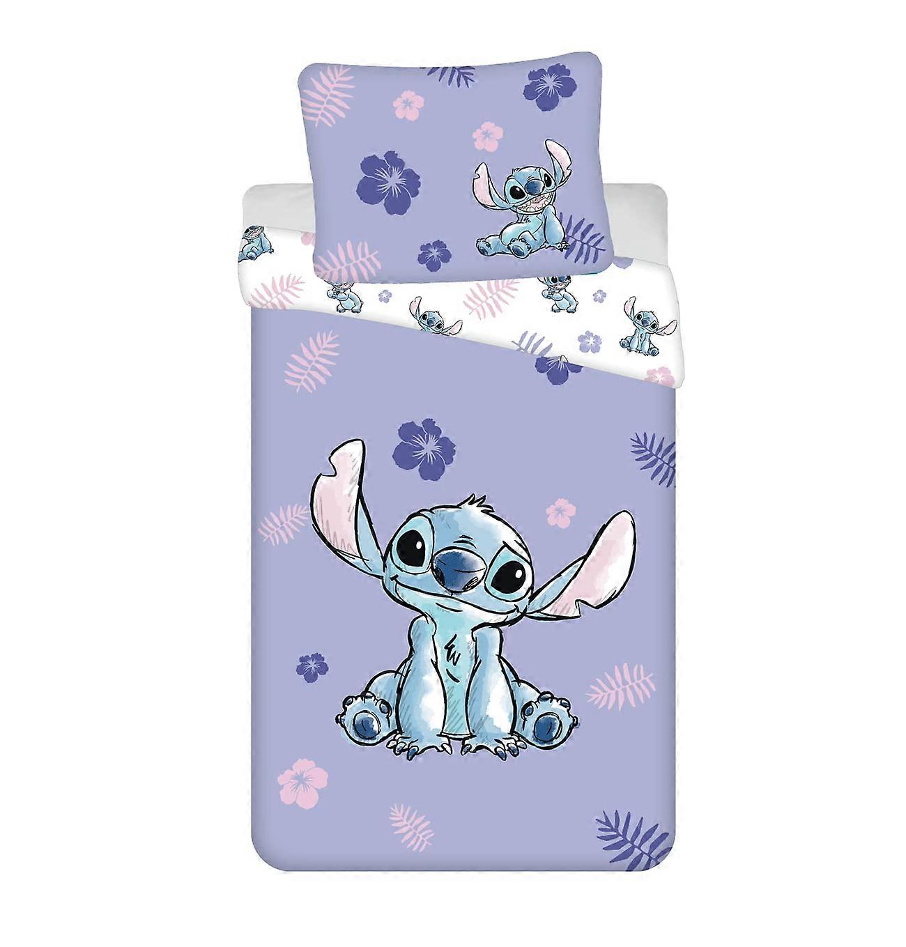 Disney Lilo and Stitch Bedding Single Duvet Cover Set Reversible with Pillow Case 100% Cotton