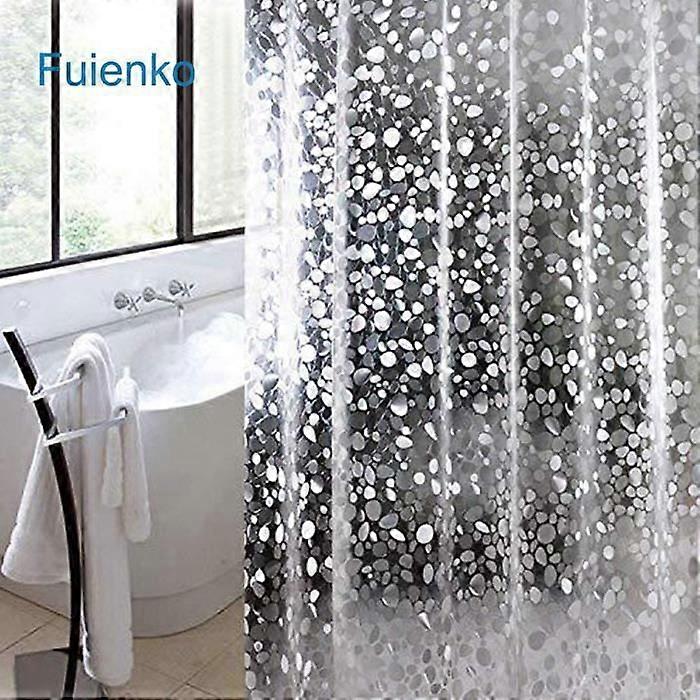 Waffle Pebbles Shower Curtain 180x180cm