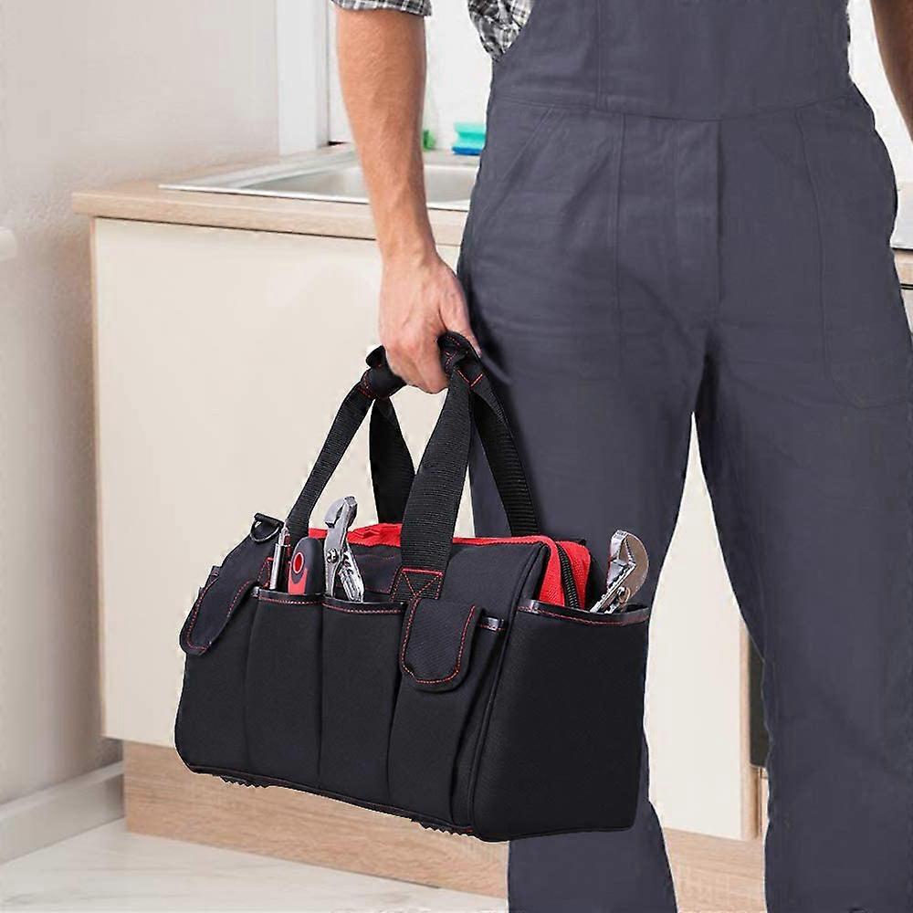 METERK Tool Bag  16-inch Tool Storage Kit 7 Pockets Electrical Kit with Adjustable Shoulder Strap