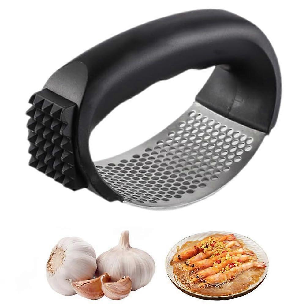 Stainless Steel Garlic Press Rocker, Portable Manual Garlic Crusher for Home Kitchen, Easy Smash Garlic Tool, 1 Pack