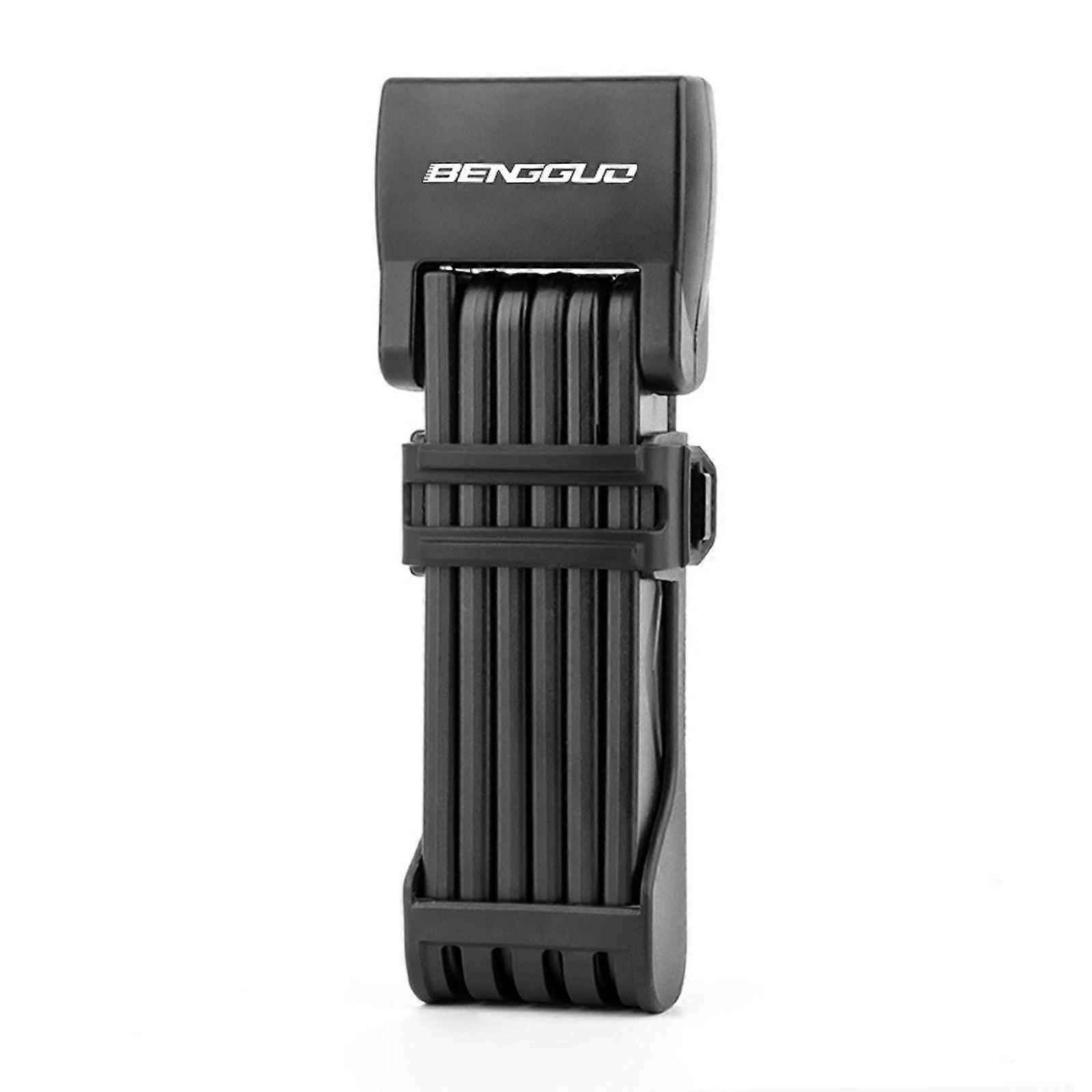 Bike Lock Portable Folding Lock for Bicycle Electric Bike Motorcycles with ABS Cover Strong Security Easy Carry 76.7cm Extended