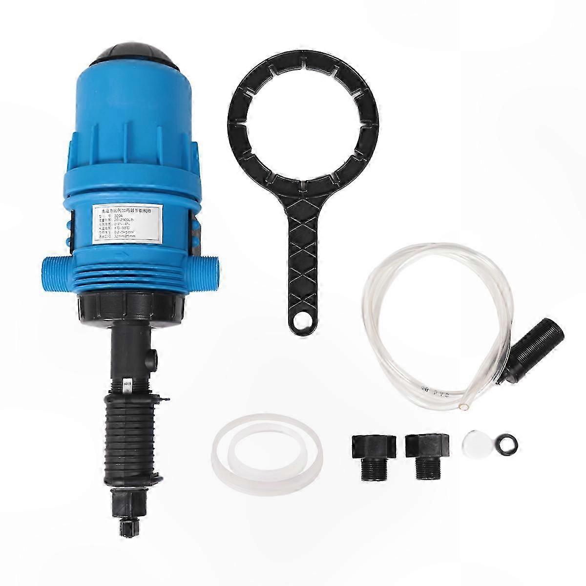 Liquid Mixing Fertilizer Injector - Water-Powered Dosing Pump for Chemical Proportioning & Solution Blending