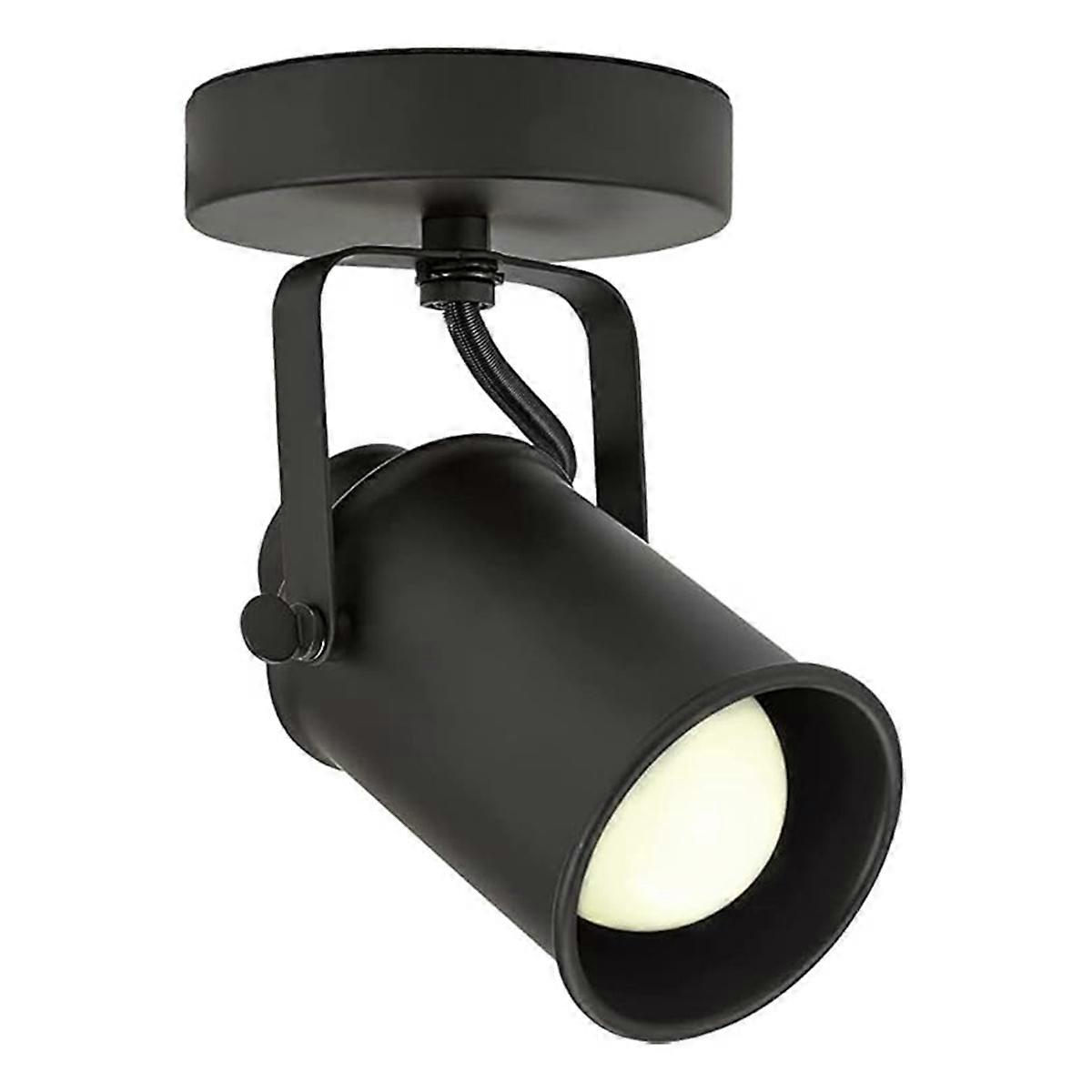 Industrial Wall Lamp with Plug in Cord, Adjustable Retro Black Wall Lamp, Wall Mounted Spotlight Lam