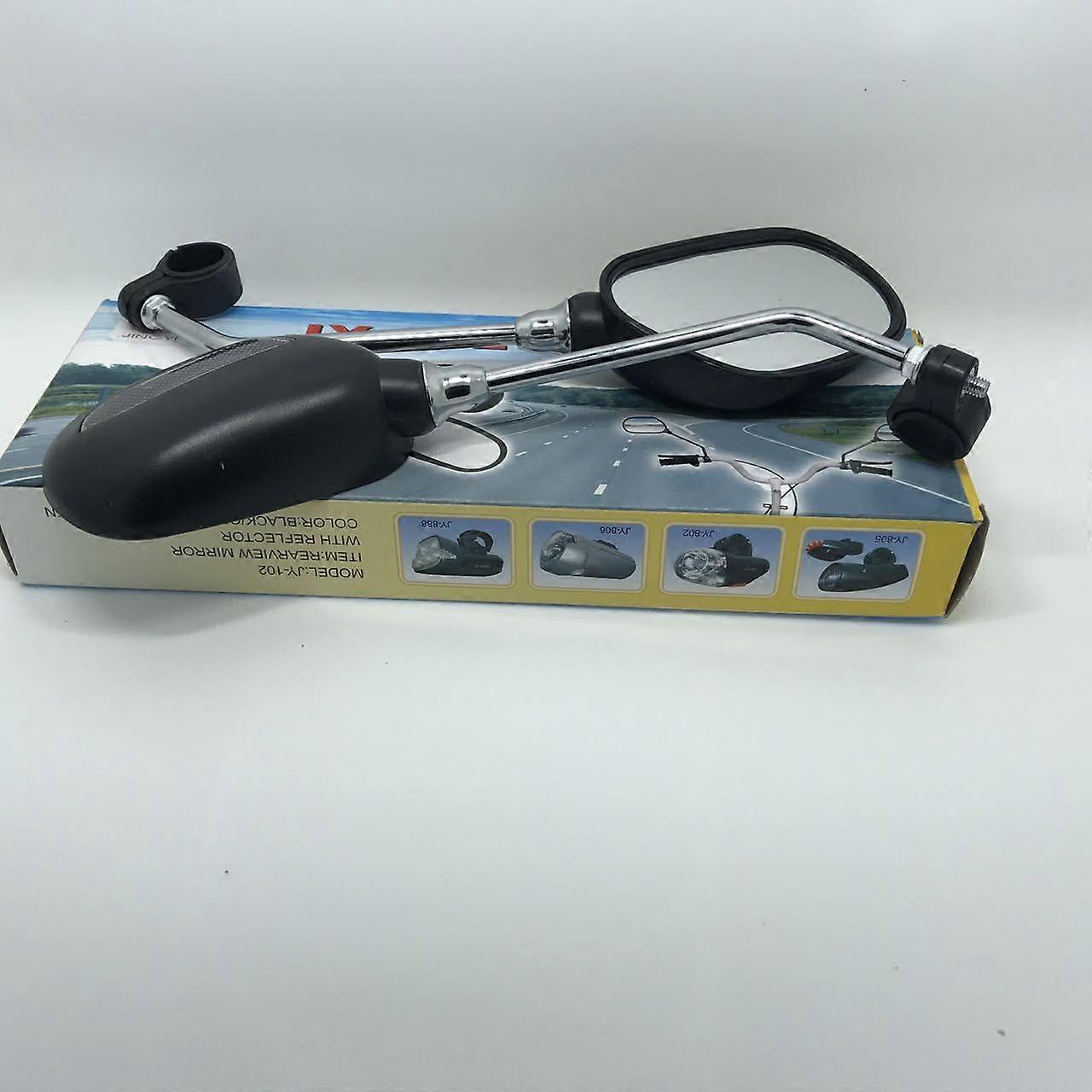 Bicycle rearview mirrors, multi-piece set, long glass handle, large mirror surface with clear vision