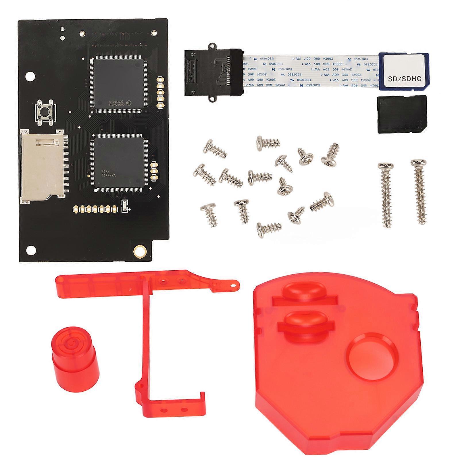 Upgrade Your SEGA Dreamcast with GDEMU V5.15b Kit - 64GB Storage, Easy Install, Red