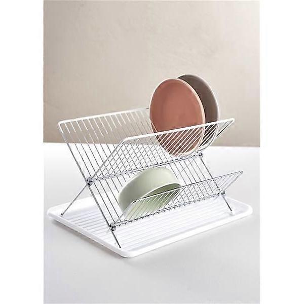 DAY Dish rack 32x43x23 cm white, kitchen storage.