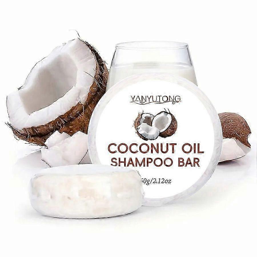 Coconut Oil Shampoo Bar, Coconut Oil Handmade Shampoo Bar Deep Cleansing, Hair Nourishment, Gentle Shampoo for All Hair Types