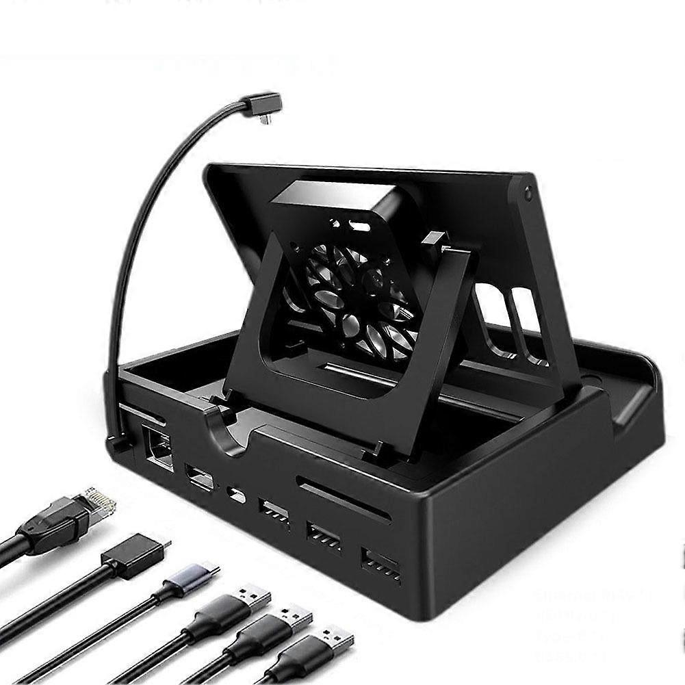 Durable 6-in-1 docking station for Switch2 with enhanced cooling & fast Ethernet