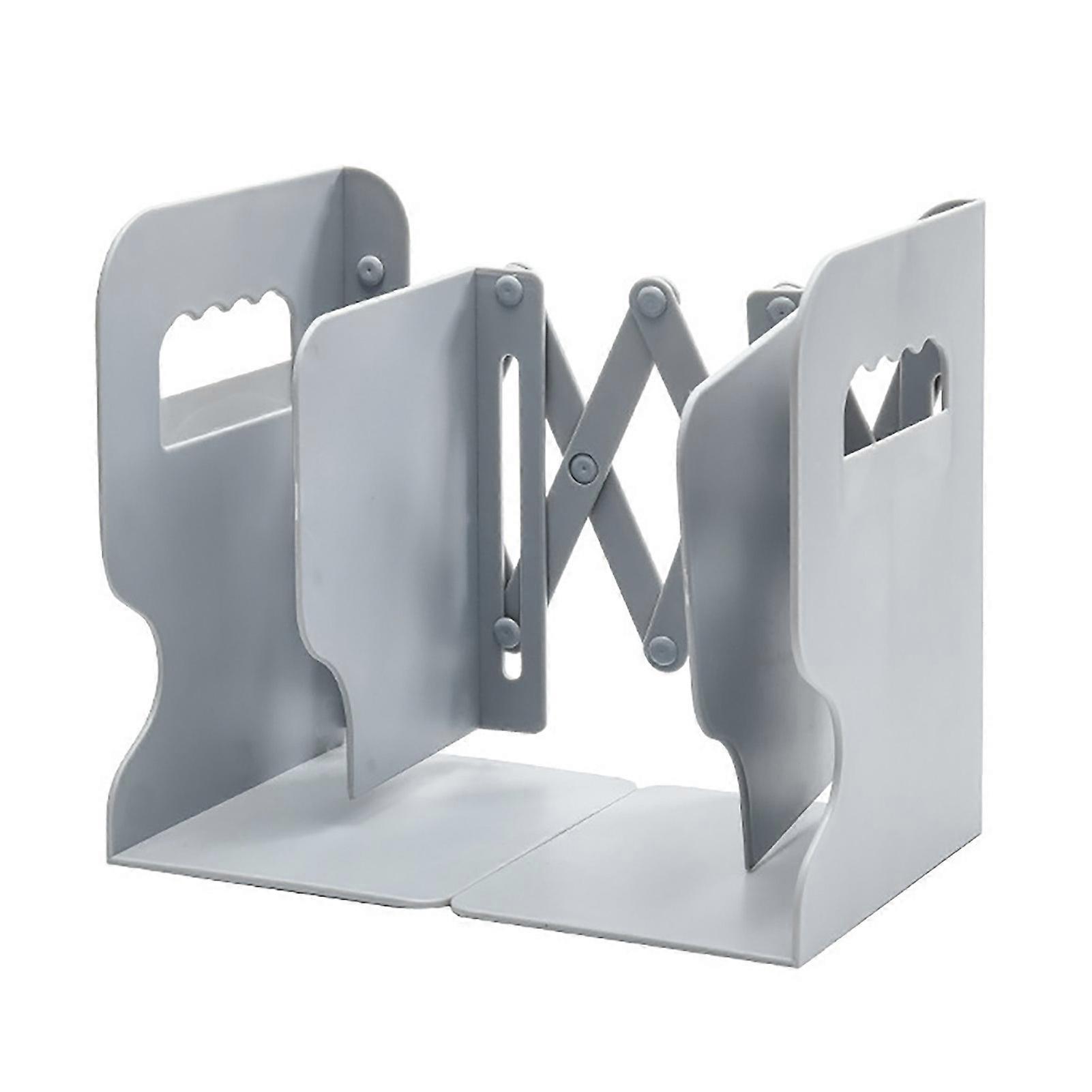 Bookend Simple Style Foldable ABS Shelves 21.5x14.5x19cm Grey