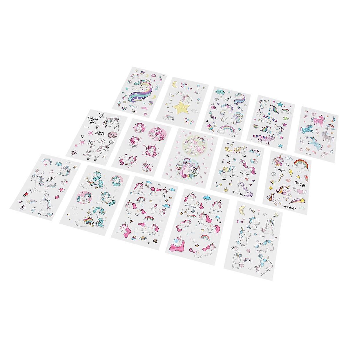 Children's Cartoon Design Stickers One-time Use Body Decoration Assorted Color 1 Set