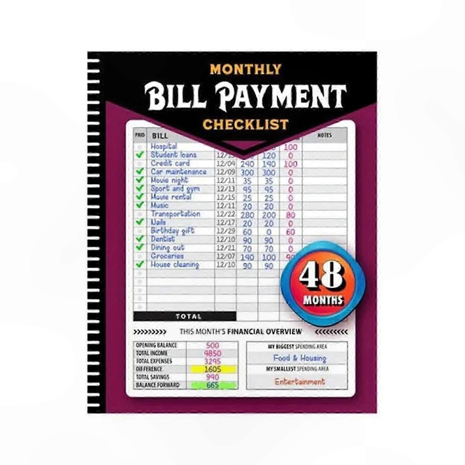 Budget Planner for Monthly Expenses & Financial Tracking