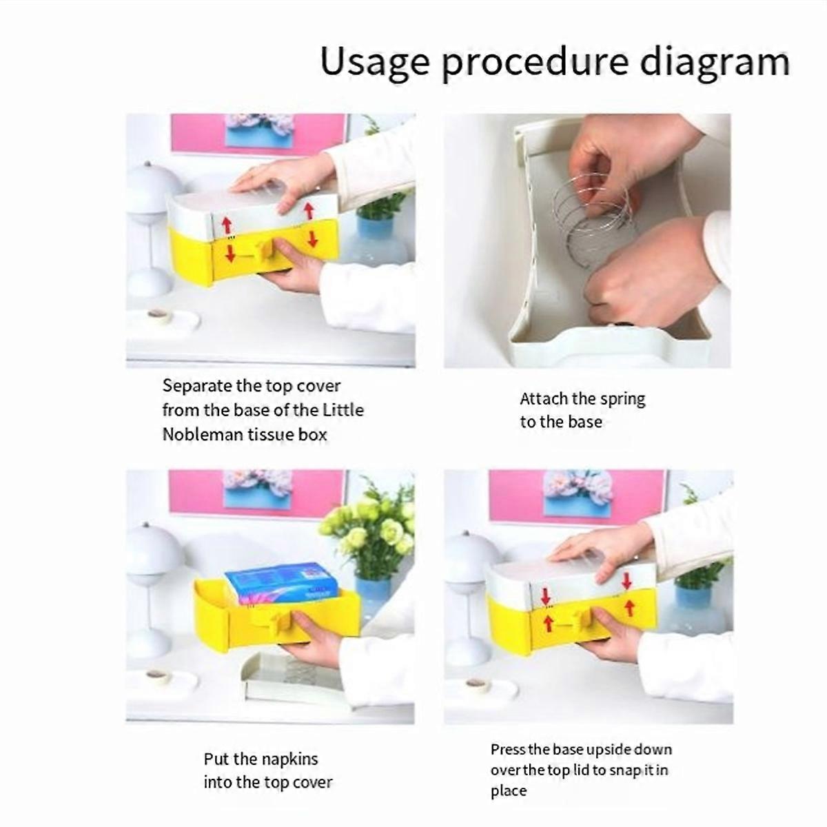 Living Room Desktop Toilet Tissue Box Custom with Elastic Support Wall-Mounted Tissue Storage Box