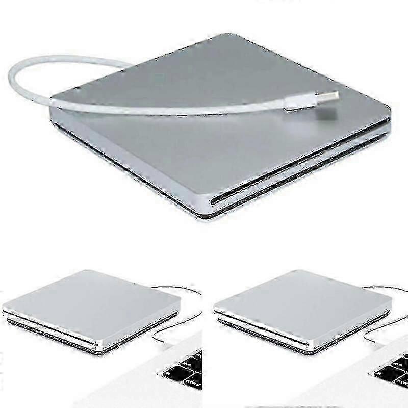 External USB CD/DVD Drive for MacBook, Laptop, and PC with Slot Loading Design