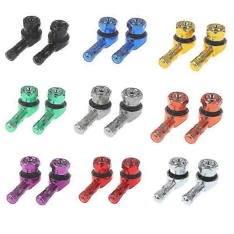 Aluminium slangeløs dekkventilstamme 90 grader for motorsykkelhjul