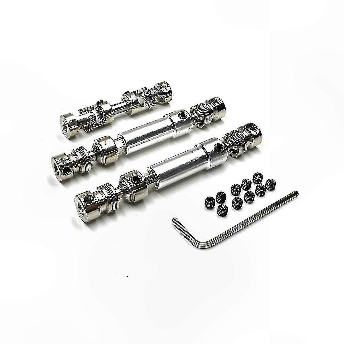 3-Piece Metal Drive Shaft Upgrade for 1/12 RC Car Models MN128, MN86, MN86S, MN86K, MN86KS, G500 Replacement Parts