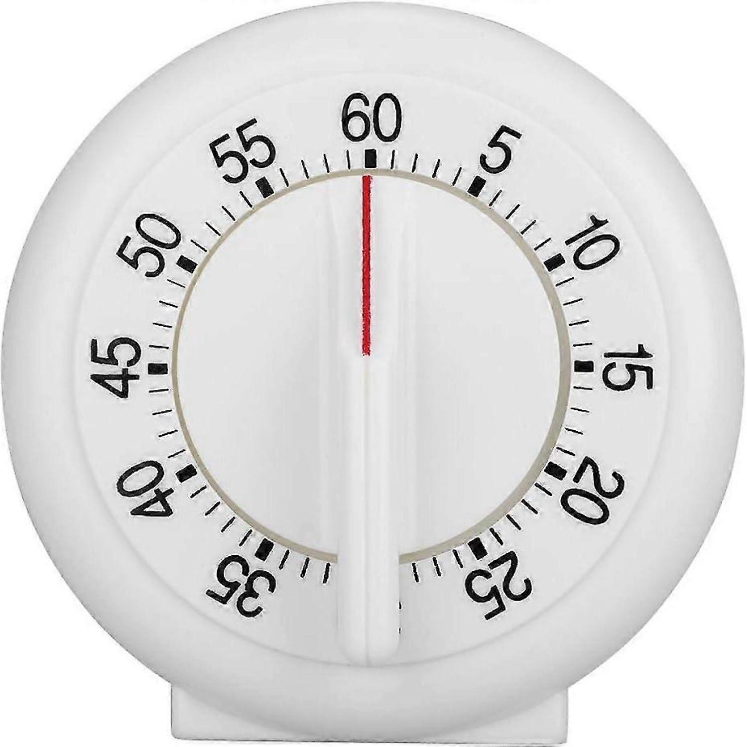 60 Minute Mechanical Kitchen Timer - Analog Round Shape Cooking Timer with Alarm - Manual Countdown Timer for Kitchen Counter -HK908