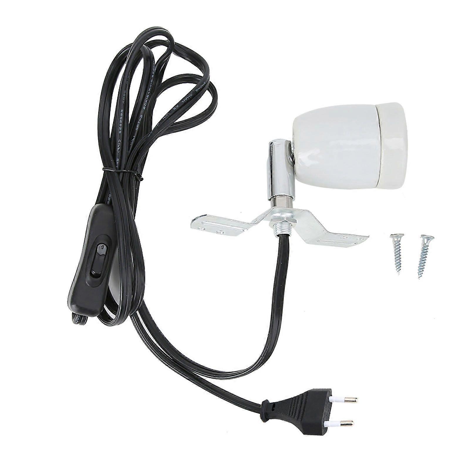 E27 Rotatable Reptile Pet Clip Heat Lamp Bulb Base Socket Holder 300W