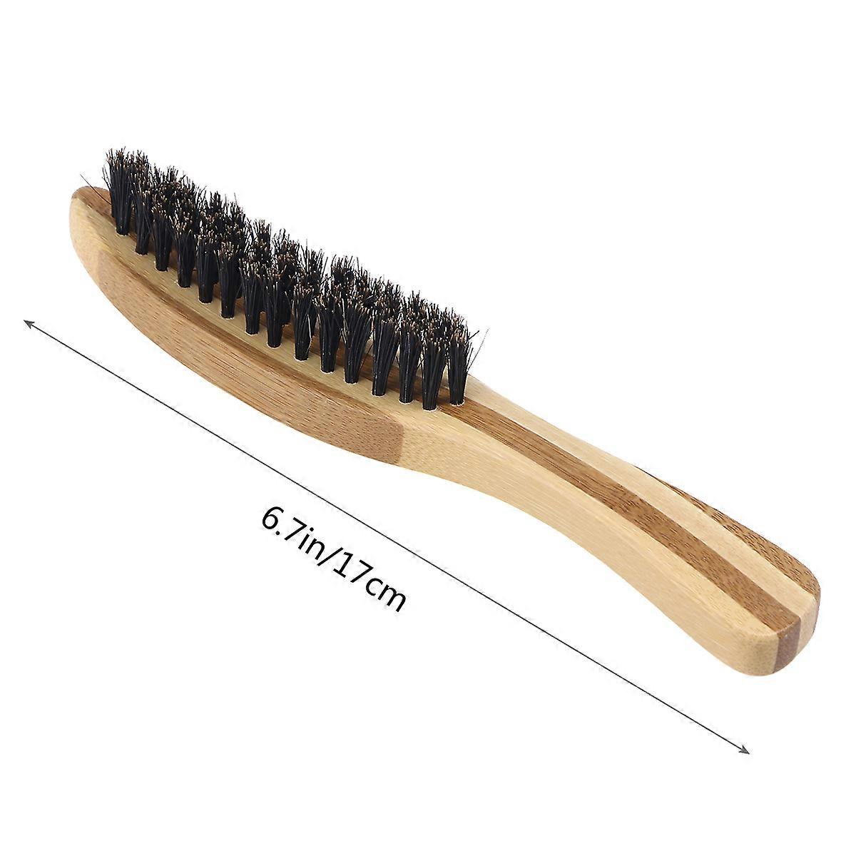 Hu Brush Men Handmade Mustache Brush with Natural Wood Handle
