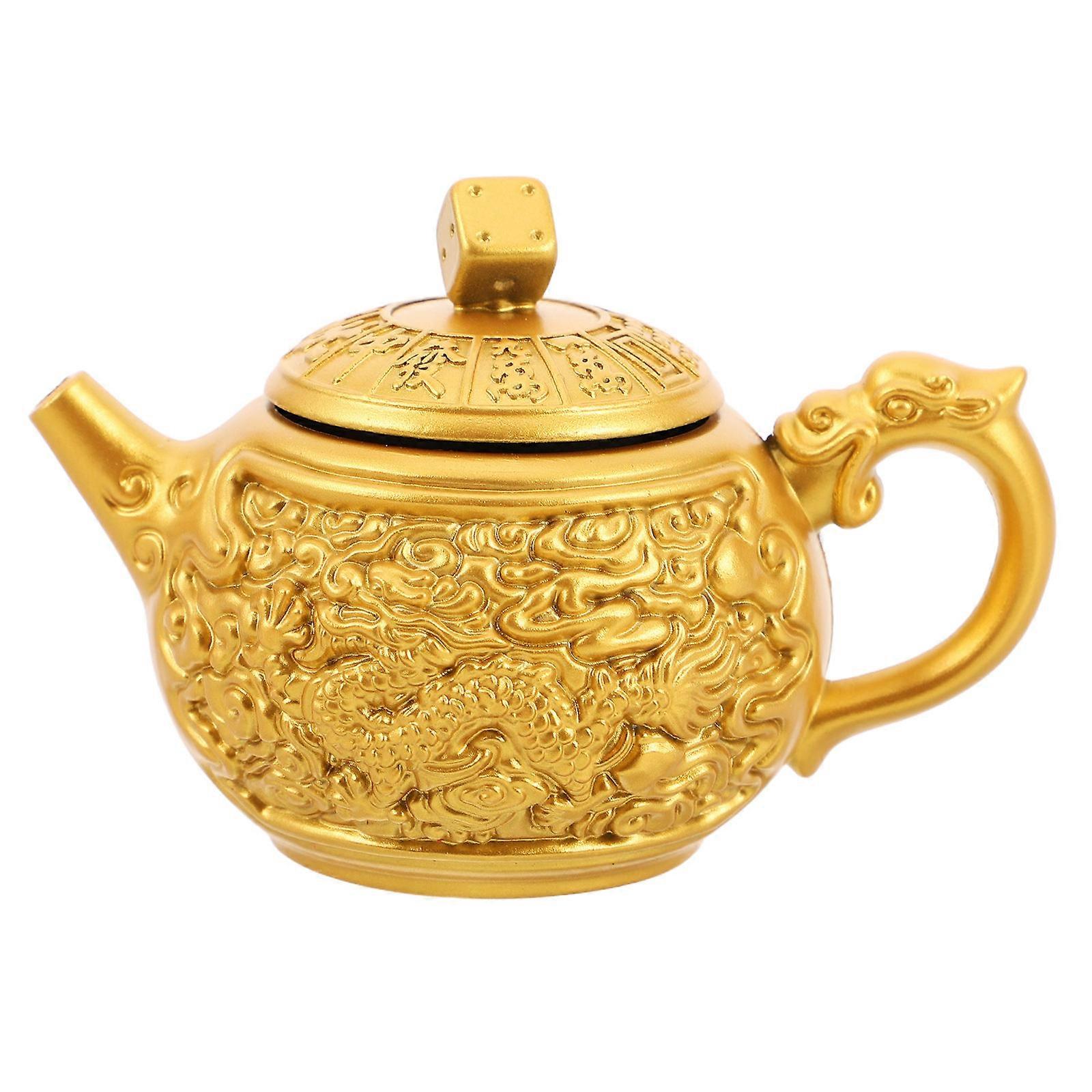 Mini Teapot Decorative Ornament for Decoration 2Pcs Alloy Desktop Accent