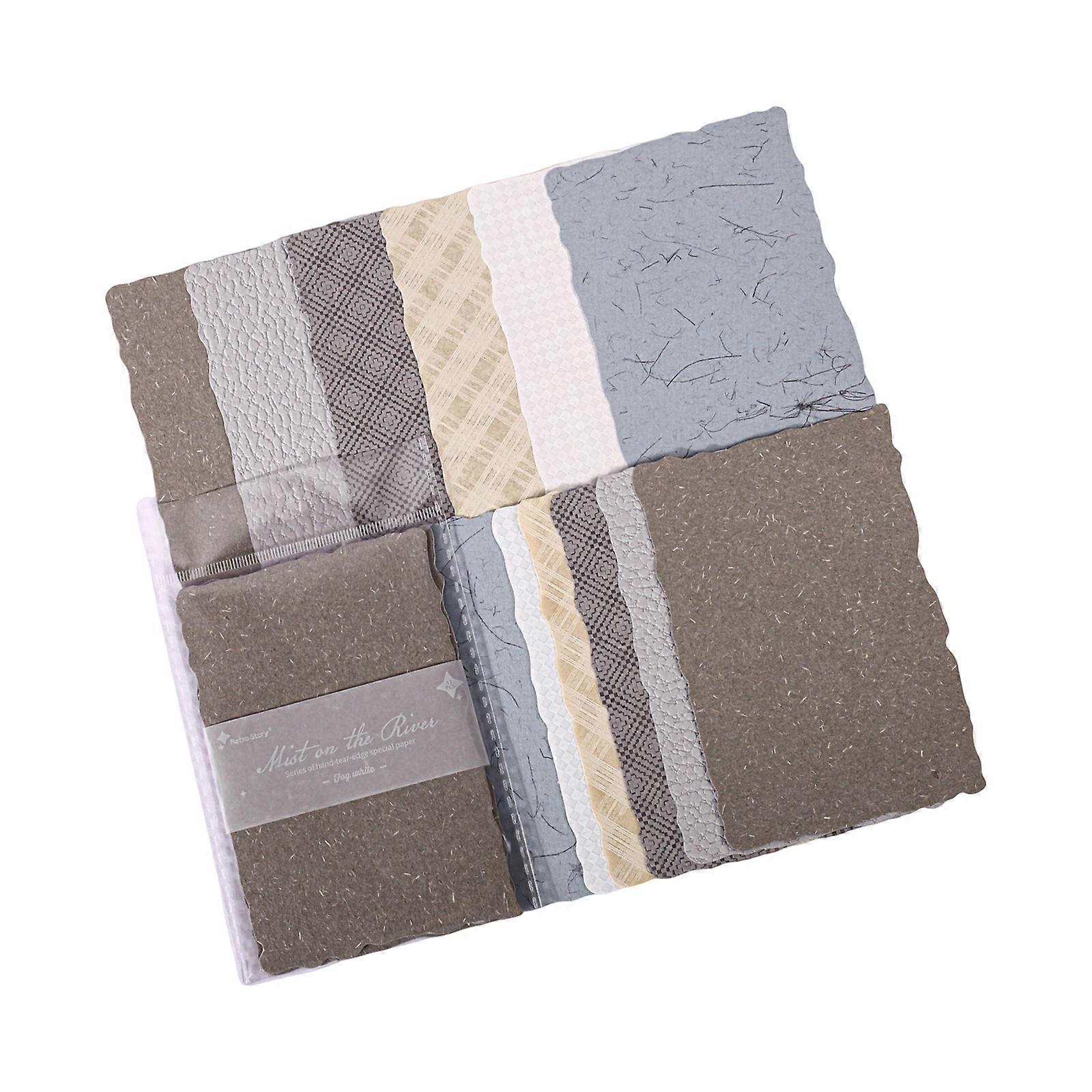 Embossed Textured Scrapbooking Stickers For Collage Journals And Creative DIY Craft Projects With Premium Paper  Fog white