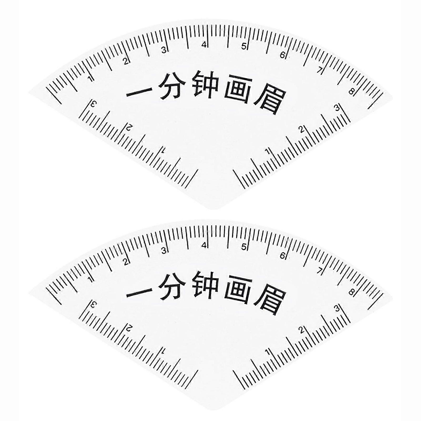 Easy Eyebrow Mapping Tool 1-Minute Brow Shaping Ruler Transparent Plastic Template for Beginners Daily Makeup