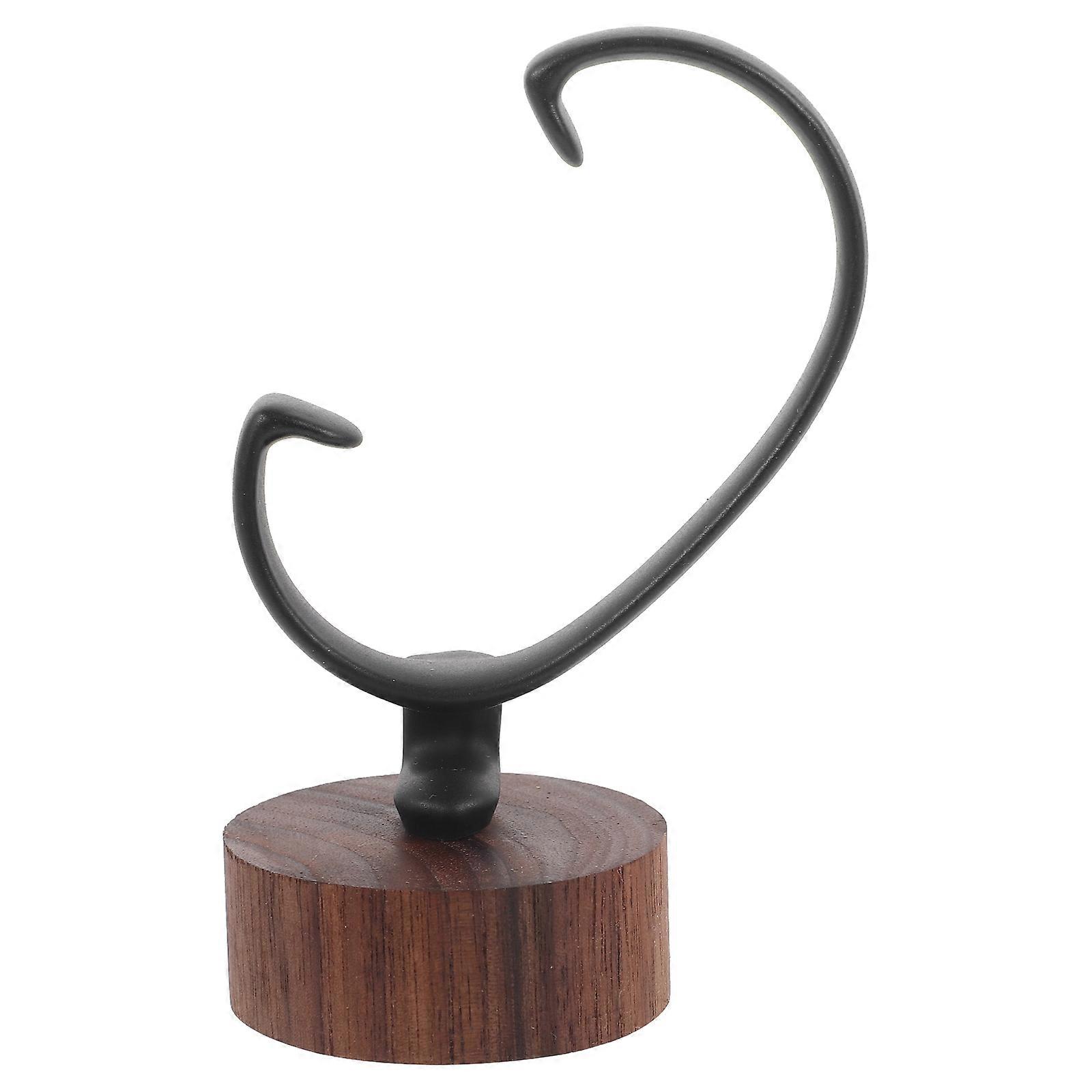 Wrist Watch Display Stand Holder Wood Base for Display 4Pcs