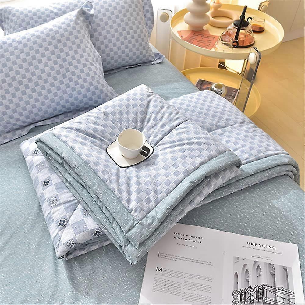Bedspread Quilt Reversible Quilted Bed Cover 150x200cm Microfiber Elegance Single Double Super King