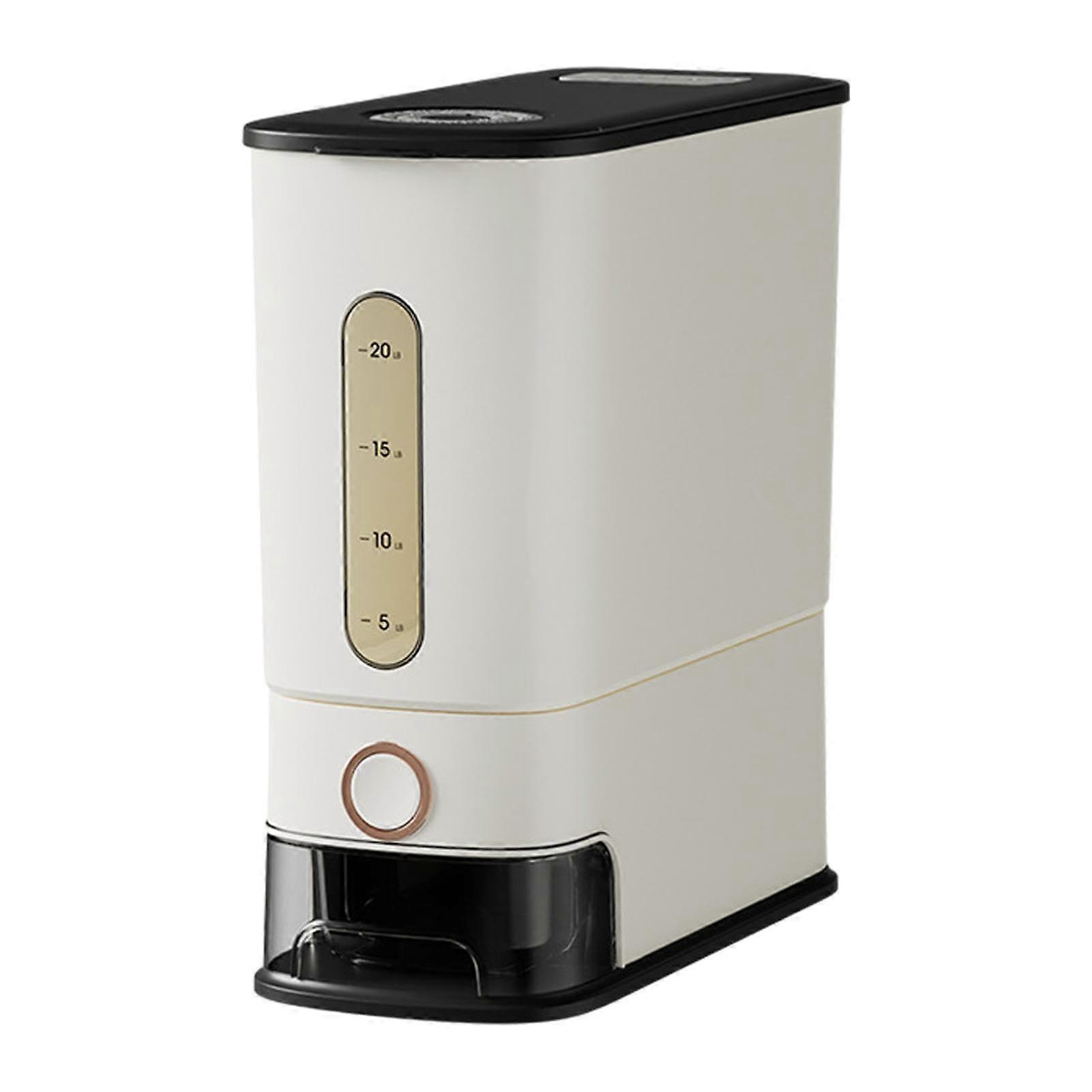 Rice Dispenser 24L with Lid, Airtight Grain Storage Container for Kitchen, Countertop, Cabinet, and Living Room