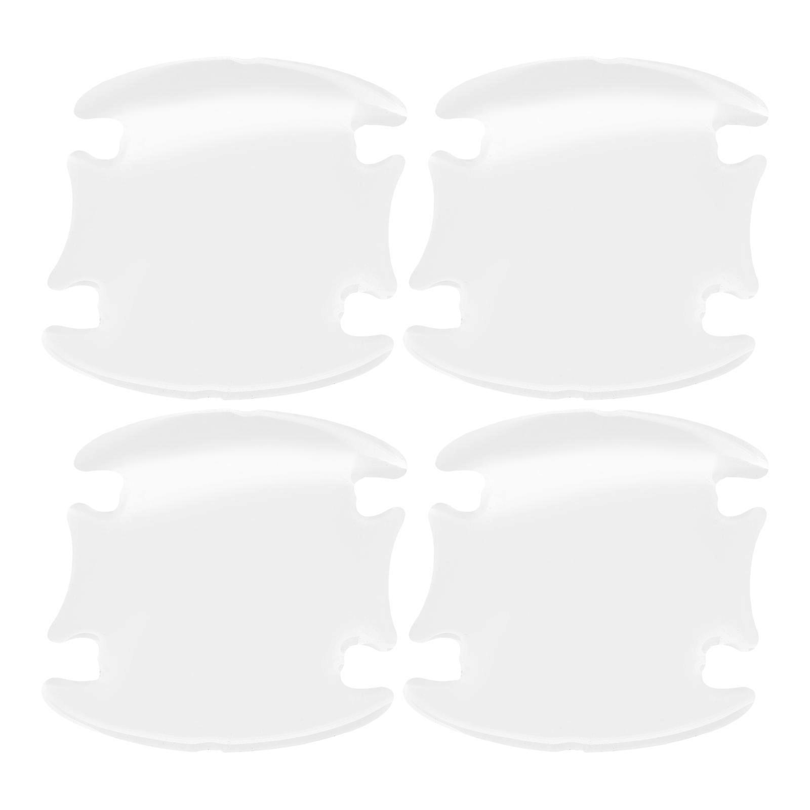 Door Handle Scratch Protector Car Door Handle Scratch Protectors Vehicle Maintenance Transparent 9.00X7.70X0.20CM Scratch Protection 4Pcs