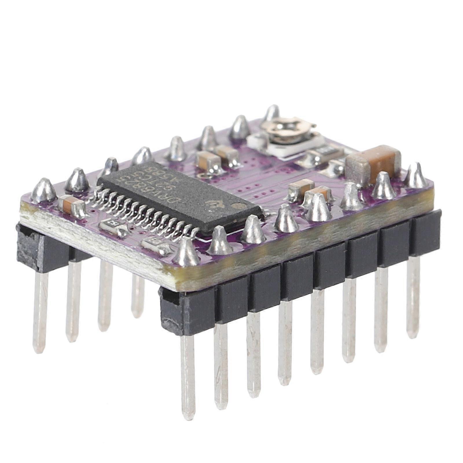 Stepper Motor Driver Module Compatible For 3D Printer 2Pcs DIY Projects High-Performance Chip Temperature Reduction Purple