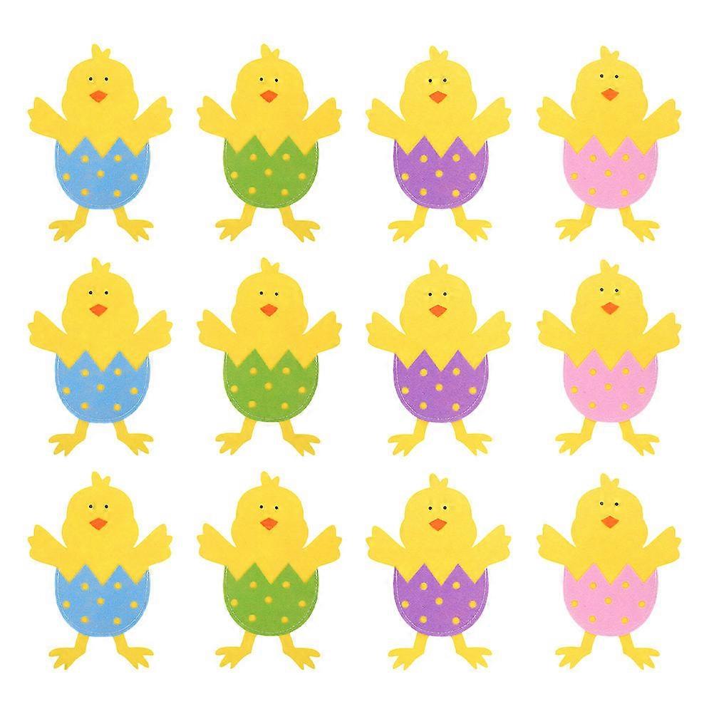 Assorted Color Felt Easter Silverware Holder for Tableware 36Pcs