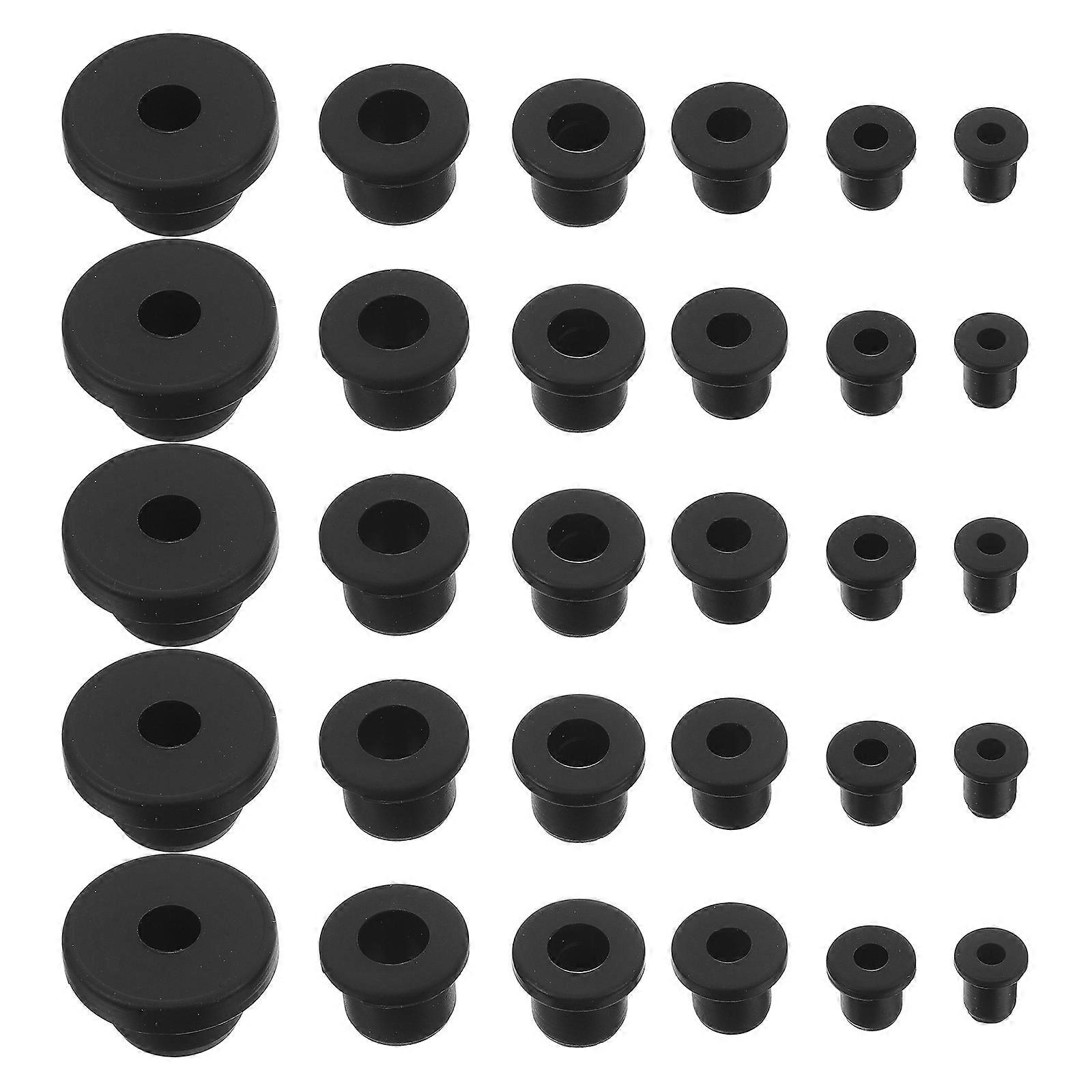 Silicone T-Shaped Grommet Plugs for Cable Protection in Industrial Applications Black Color With High Temperature Resistance 400 Pcs