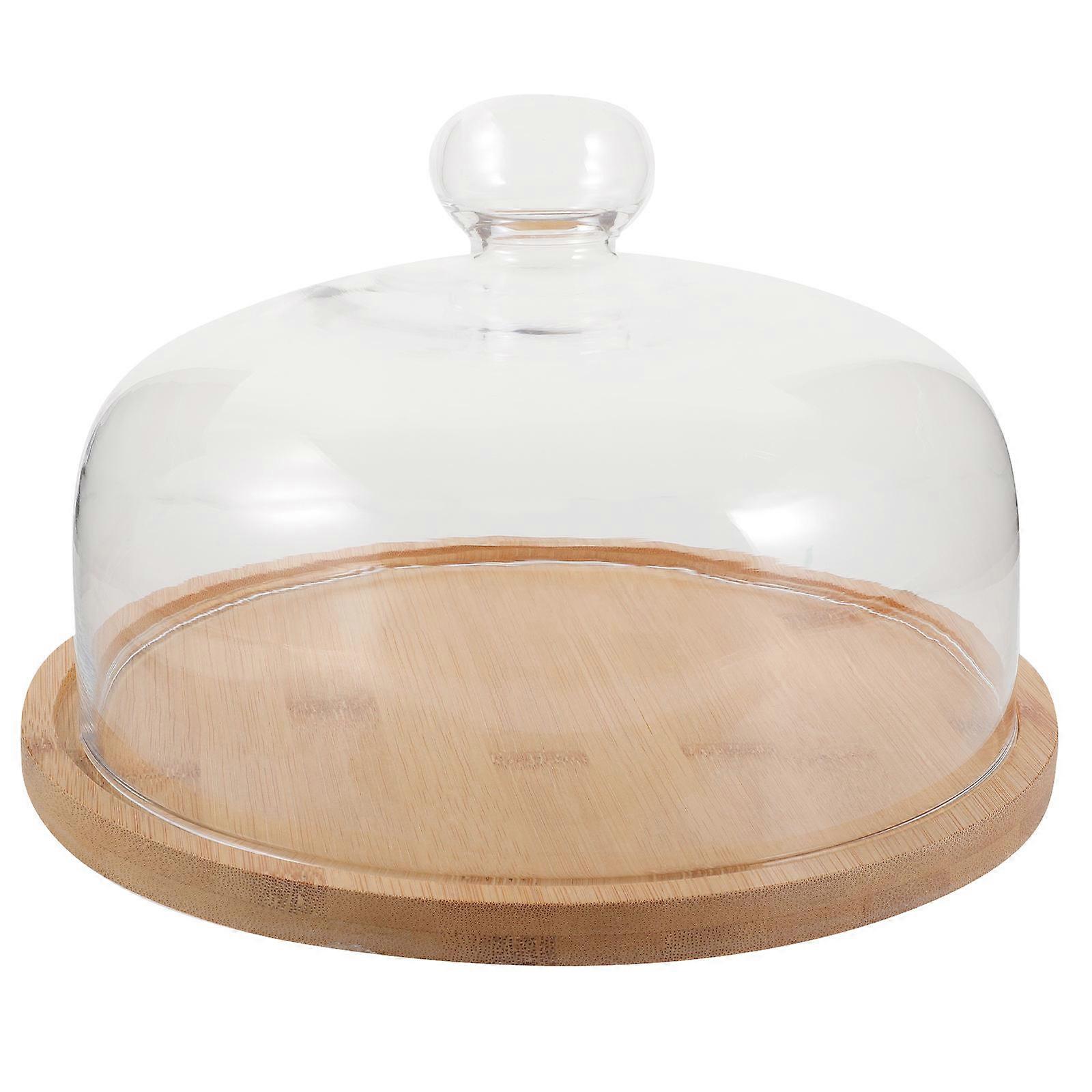 Rotary Cake Tray Wooden Tray for Dessert Display