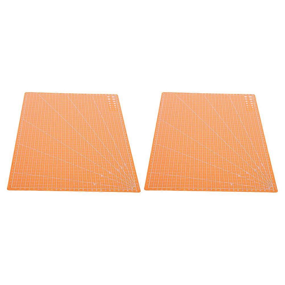 Quilting Cutting Mat Double Sided for Craft Cutting 8Pcs Orange Board