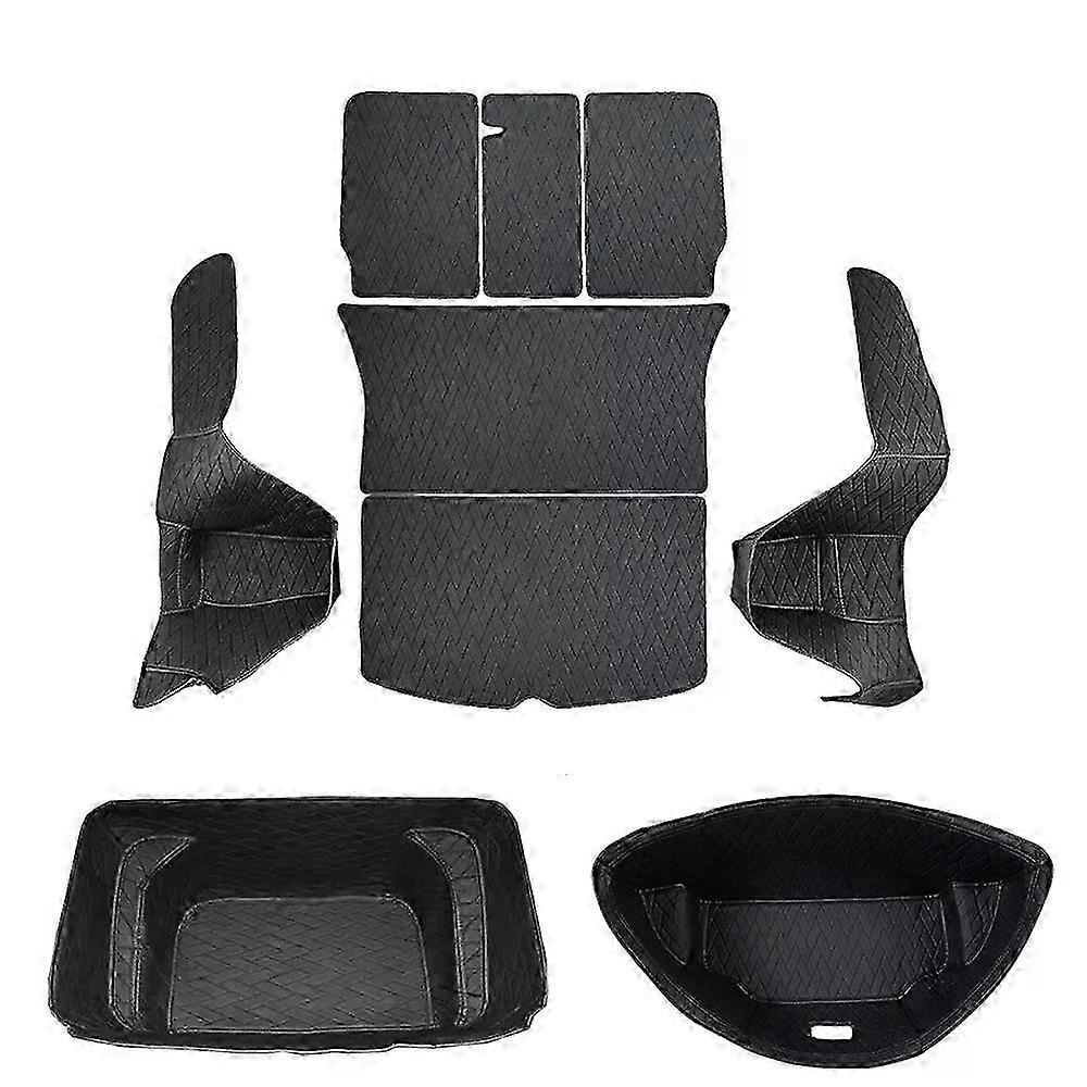 New Leather Trunk Mats Fully Surrounded Waterproof Non-Slip Liner Custom Floor mat for Tesla Model Y 3 Highland 2017 to 2024 2025