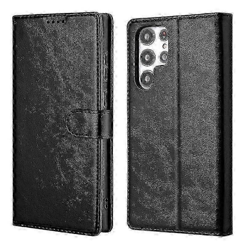 Applicable To Apple 15 Mobile Phone Case Iphone16 Mobile Phone Leather Case New Samsung S23 Clamshell Bracket Leather Case Business