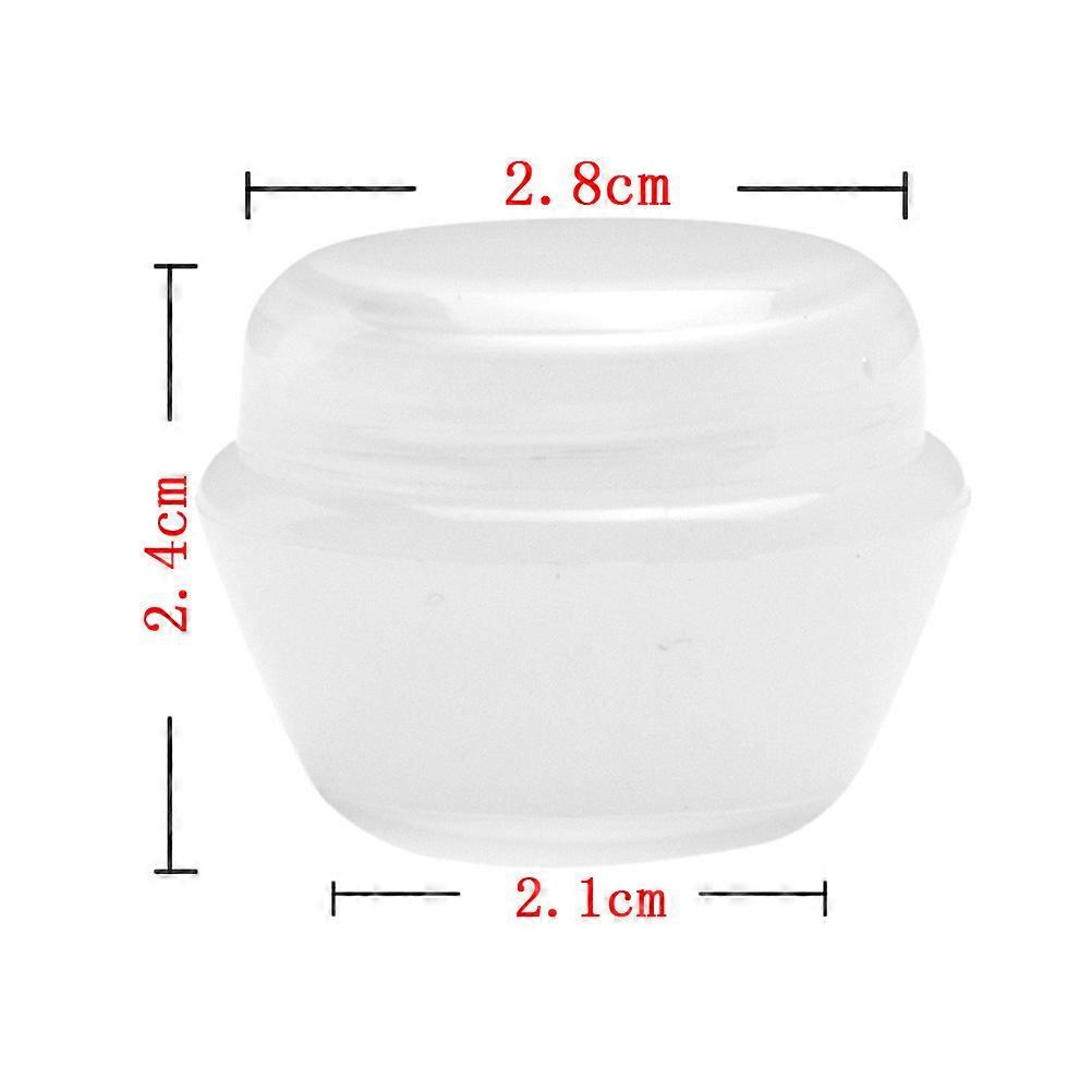 200Pcs Cream Jars Transparent for Storage Mushroom Shape Cosmetic Bottles