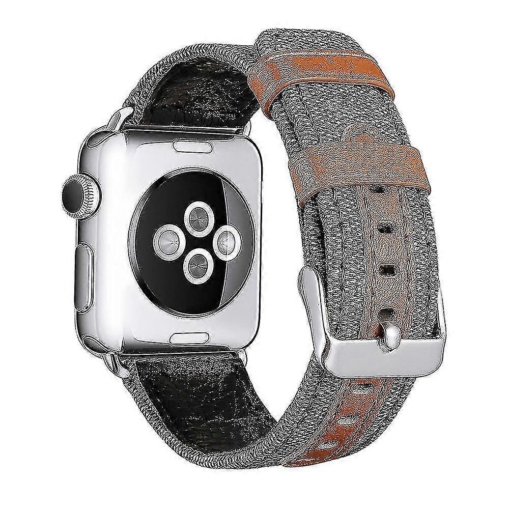 lerret ekte skinn klokke stropp for Apple Watch band iwatch stropp