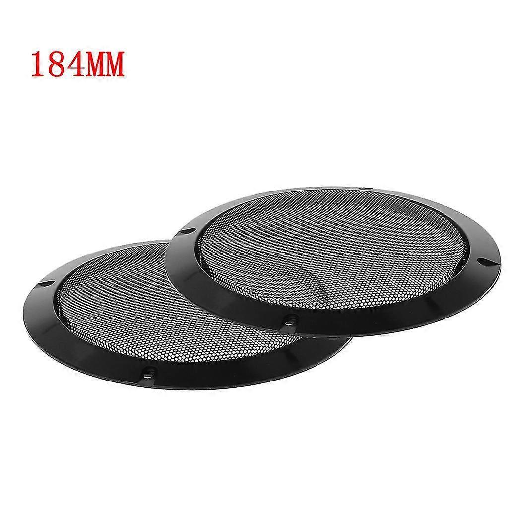 2pcs Black Car Speaker Grill Mesh Enclosure Net Speaker Protective Cover