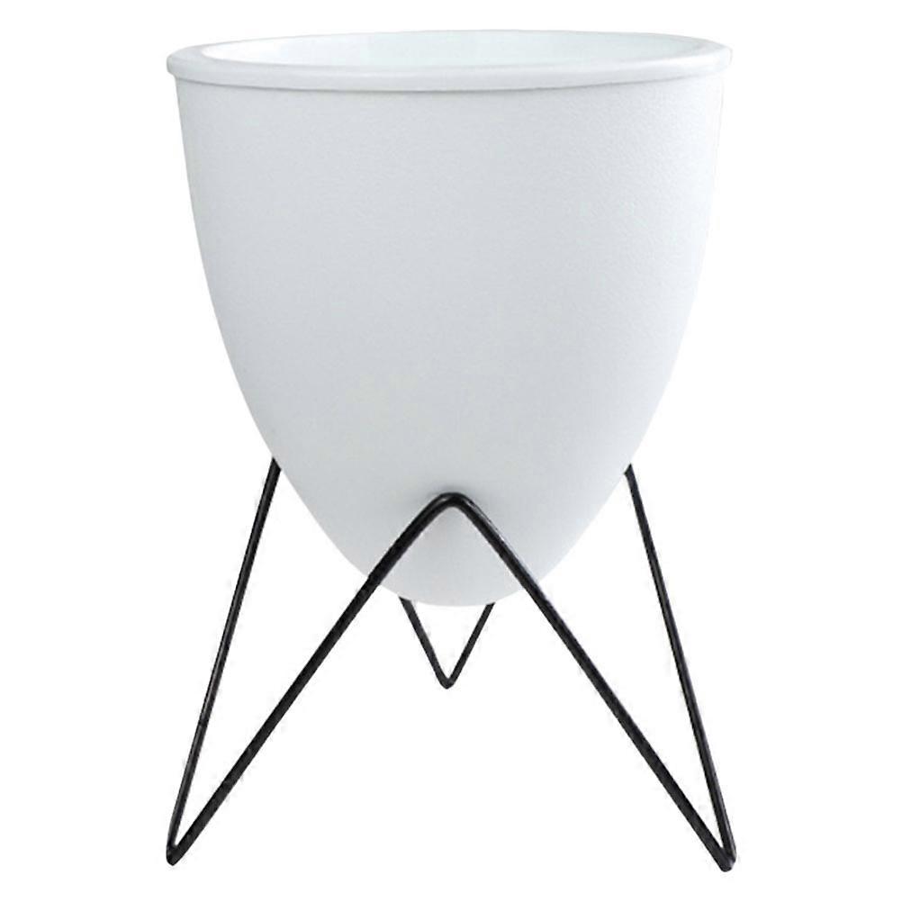 Plant Pot Decor Hydroponic Flowerpot for Storage 3Pcs White Indoor Use