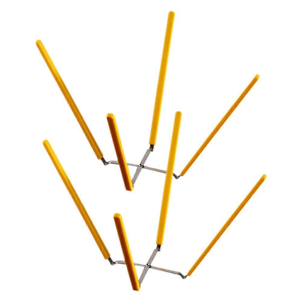 Baking Cooling Rack for Cake 4Pcs Foldable Stainless Steel Silicone Cooling Rack