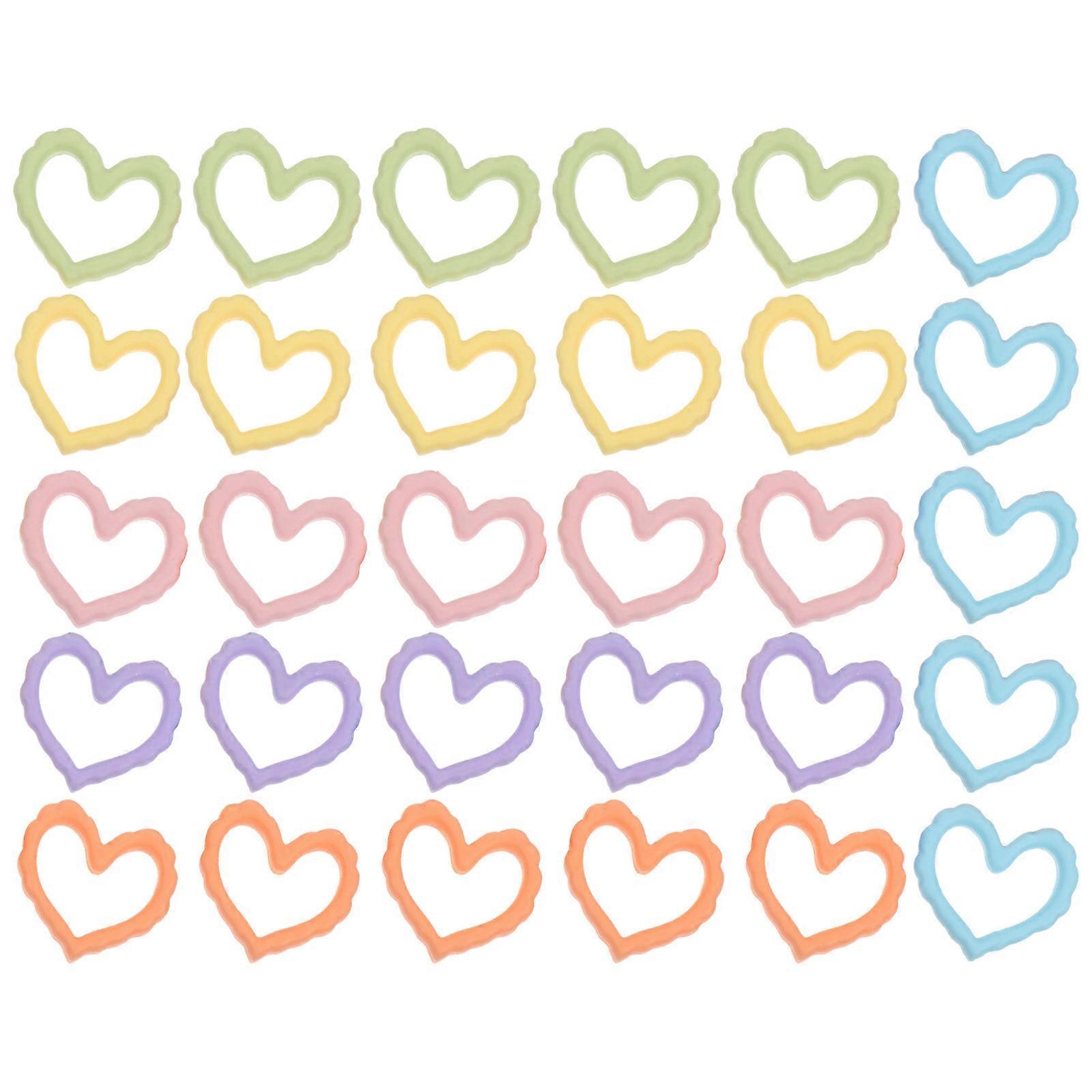 DIY Accessories Peach Heart Phone Case Material Plastic Charm 25Pcs