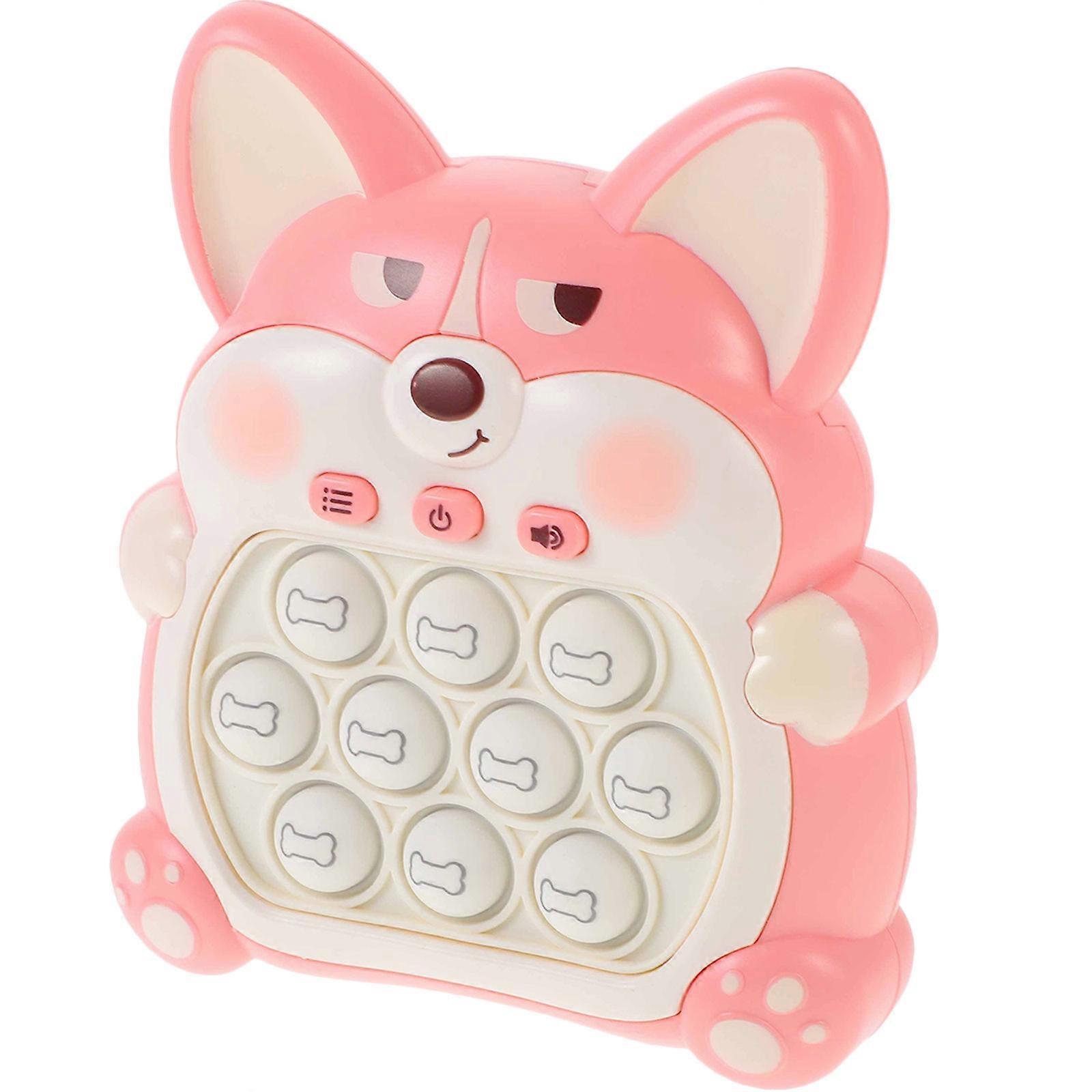 Kids Educational Quick Pushing Toy Game Machine 5Pcs Pink Set