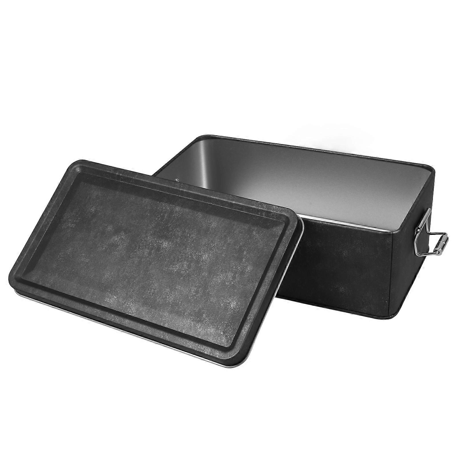 Tin Can Metal Storage Container for Candy Storage 4Pcs Rectangular Box