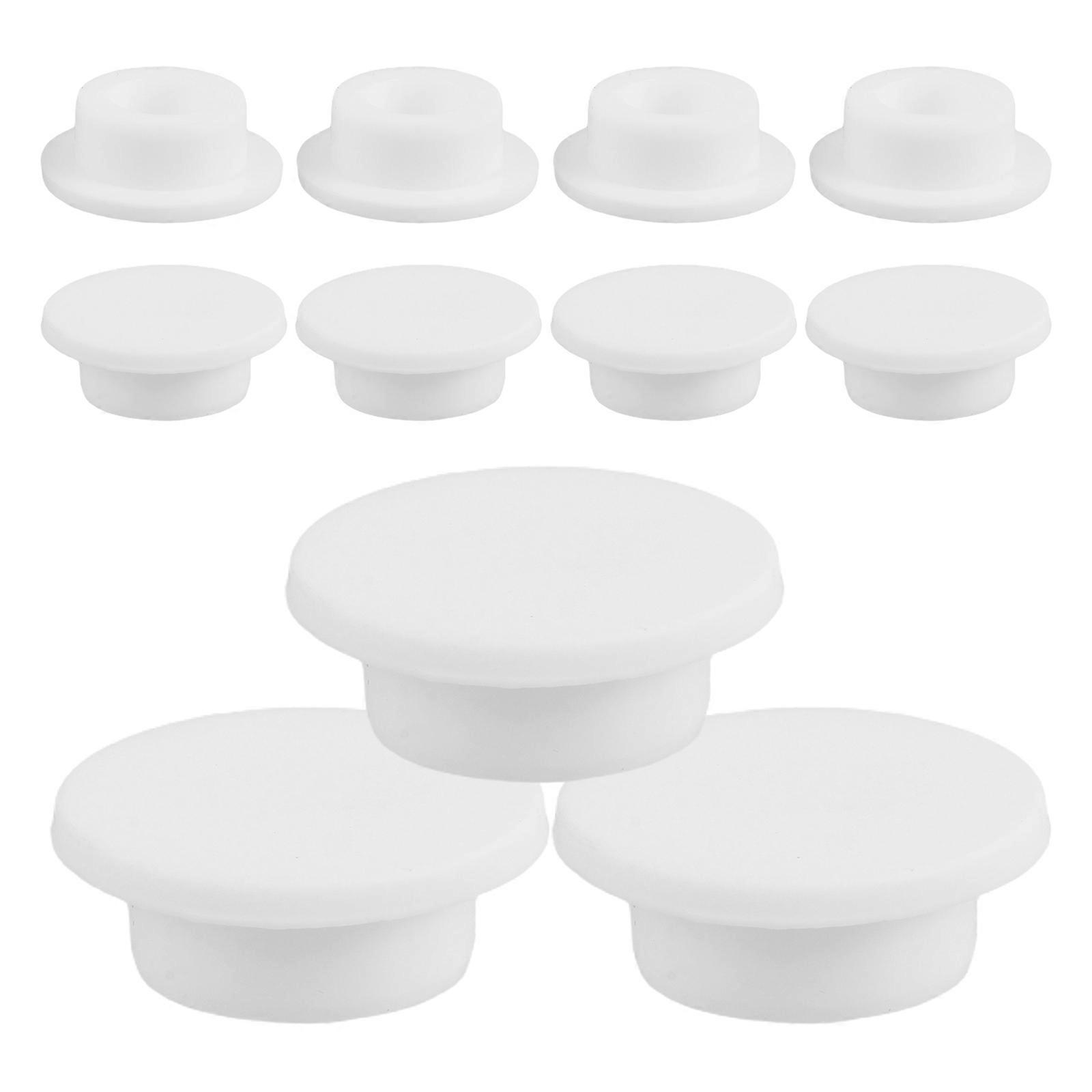 Leakproof Silicone Sink Plug for Bathtub Drain Stopper 75Pcs White Set