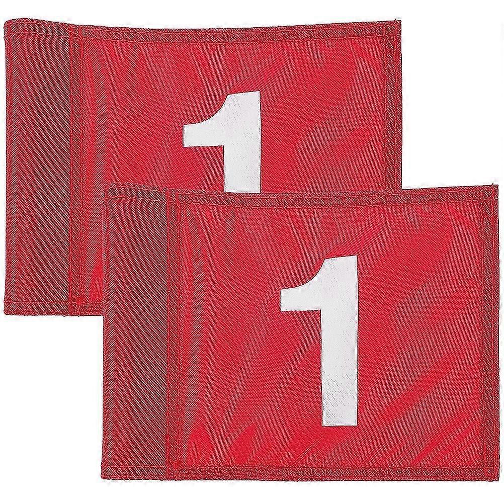 2Pcs Numbered Golf Target Flags for Training