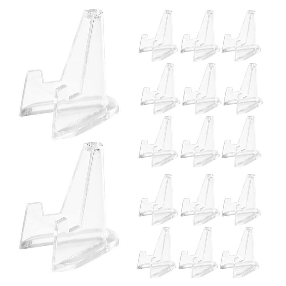 Transparent Plastic Coin Display Stand for Collectible Storage 100Pcs