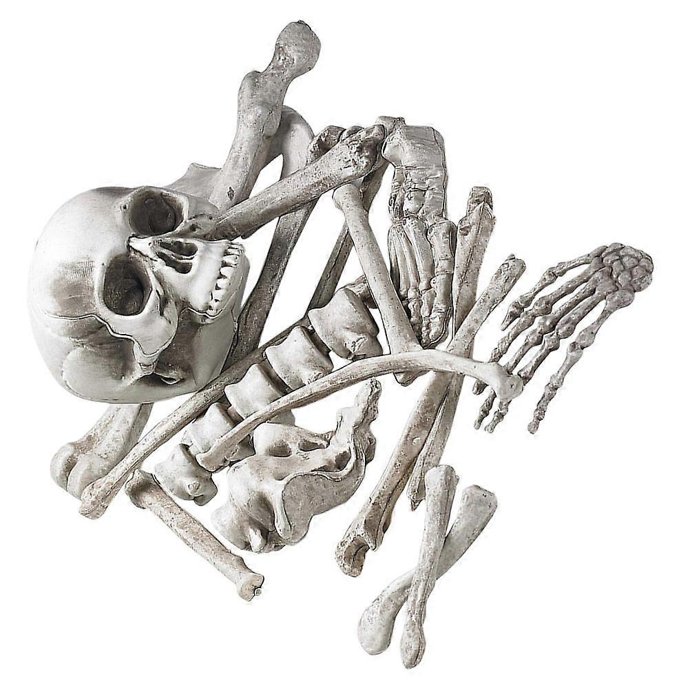 Plastic Skeleton Bones for Halloween Decoration White